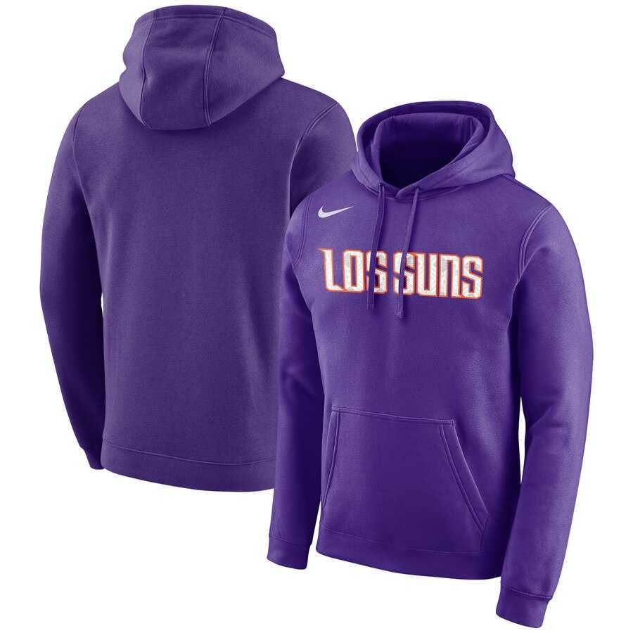 Phoenix Suns Nike City Edition Logo Essential Pullover Hoodie Purple,We sell and wholesale Phoenix Suns Nike City Edition Logo Essential Pullover Hoodie Purple on line form chian!